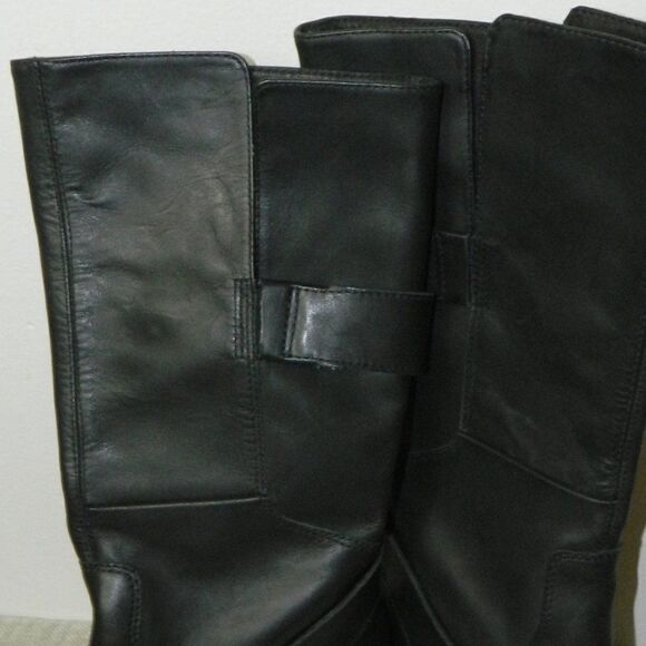 Emu Boots Black Leather Tall Style Allira Boots Size 7 - Picture 8 of 13